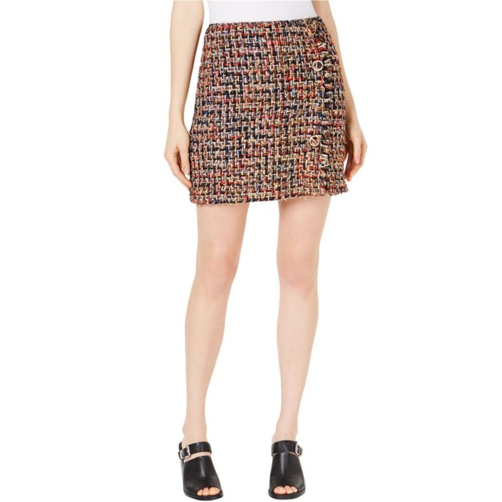 Just One Answer Womens Button Front Mini Skirt, NWT